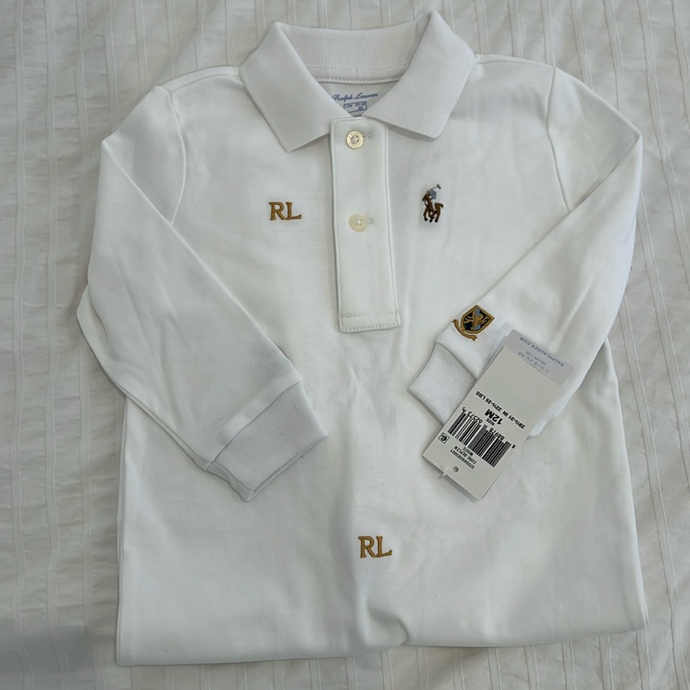 New with Tags Ralph Lauren Baby Onesie